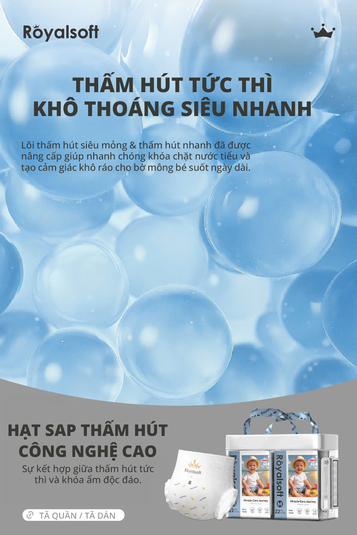 image TÃ BỈM CAO CẤP ROYAL SOFT